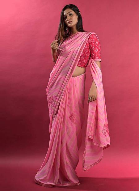 Pink Colour ASHIMA SAAWAN Fancy Printed Designer Ethnic Wear Latest Saree Collection 3807